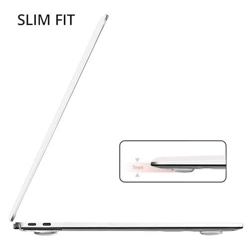 Anban for MacBook Pro 13 inch Case M2 M1 2025 2024 2023 2022 2021 2020-2016 | Model A2338 A2251 A2289 A2159 A1989 A1708 A1706, Plastic Hard Shell Case with Keyboard Cover &Screen Protector, Crystal Clear - color: Crystal Clear