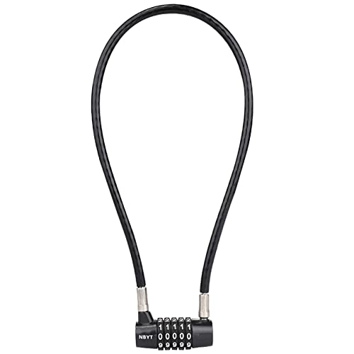 5-Digit Long Cable Locks with Combination Padlock,22" Length 5/16" Diameter,gate Locks for Outdoor Wooden Metal Backyard Fence, Reset Code,for Cabinet Door Handles, Bikes, Schools,Sheds, ski - size: 22" Cable (5/16" Diameter)