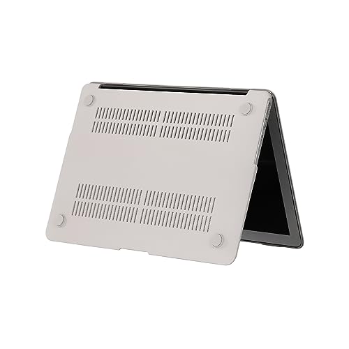 RUBAN Case Compatible with MacBook Air 13 Inch (Models: A1369 & A1466, Older Version 2010-2017 Release), Slim Snap On Hard Shell Protective Cover and Keyboard Cover (Stone Gray) - color: Stone Gray