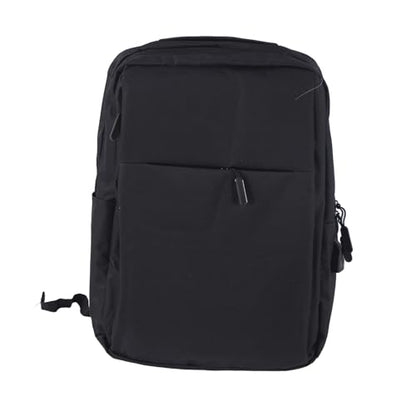 Travel Laptop Backpack Unisex, Work Laptop Backpack with USB Charging Port, Large Casual Daypack for Men Women, Oxford Fabric Carry On Computer Bag with Anti - Slip (Black)