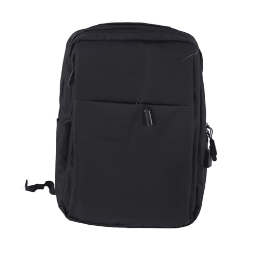Travel Laptop Backpack Unisex, Work Laptop Backpack with USB Charging Port, Large Casual Daypack for Men Women, Oxford Fabric Carry On Computer Bag with Anti - Slip (Black)