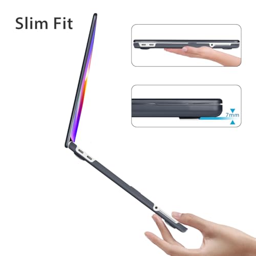 Compatible with MacBook Neo Case 13 inch 2026 Release Model A3404 with A18 Pro Chip, Precision Fit & Anti-Crack Hard Shell Pattern Case & Keyboard Cover&Screen Protector&Webcam Cover, Florals - color: Florals