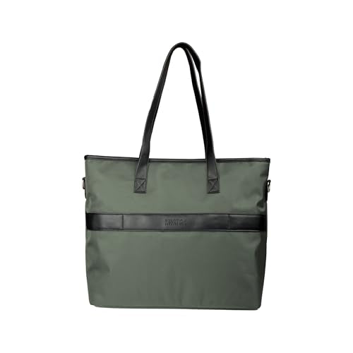 Kenneth Cole REACTION Chelsea Quilted Chevron 15" Laptop & Tablet Business Tote with Removable Shoulder Strap - color: Olive