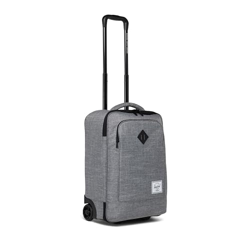 Herschel Supply Co. Heritage Softshell CarryOn Luggage, Grey, Carry On Large 37L - color: Raven Crosshatch, size: Carry on - 27L