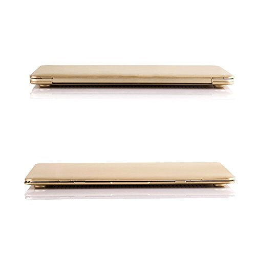 Compatible with MacBook 12 Inch A1534 - Slim Snap On Hard Shell Protective Cover and Keyboard Cover (Gold) - color: Gold