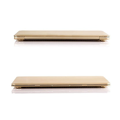 Compatible with MacBook 12 Inch A1534 - Slim Snap On Hard Shell Protective Cover and Keyboard Cover (Gold) - color: Gold