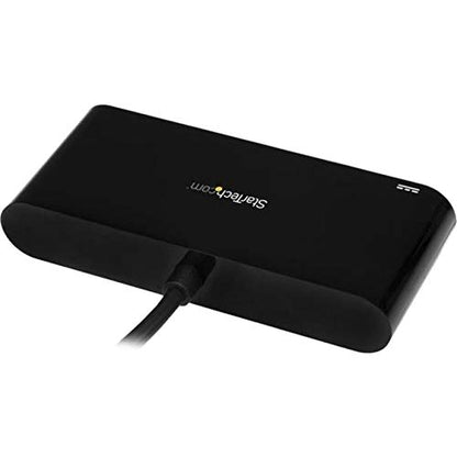 StarTech 3-Port USB-C Hub with 3x USB-A and GbE, 60W PD, 5Gbps, Windows | PD 2.0 passthrough charging, 3x USB-A, Wired networking, macOS, Linux, iPadOS, ChromeOS, Plug-and-play