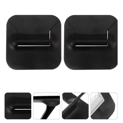 NUOBESTY 2pcs Portable Folding Laptop Stand Height Adjustable Notebook PC Holder Black for Travel and Office Use