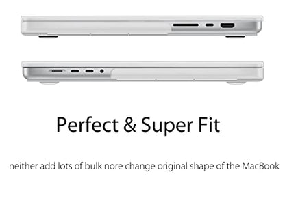 UESWILL Compatible with MacBook Pro 16 inch Case 2021-2026 Release M5 M4 M3 M2 M1 Pro Max chip Model: A3429 A3428 A3403 A3186 A2991 A2780 A2485, Matte Frosted Hard Shell Cover, Clear - color: Clear, size: MacBook Pro 16" (M1 M2 M3 M4 M5)