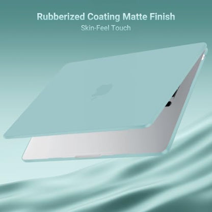 MOSISO Compatible with MacBook Air 15 inch Case M5 M4 M3 M2 2026 2025-2023 | Model A3448 A3241 A3114 A2941, Scratch-Resistant Ultra-Thin Protective Hard Shell Case Cover, Aquamarine - color: Aquamarine