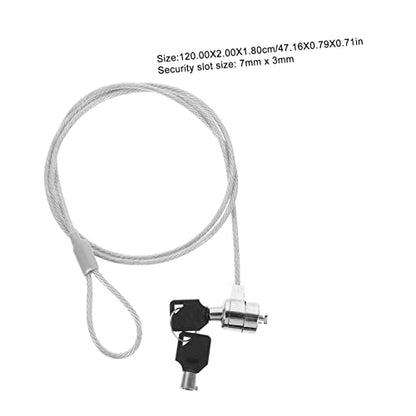 MERRYHAPY 2sets Keyed Cable Lock for Laptop and Monitor Security Lock Keys -Theft Design for Digital Devices Compatibility