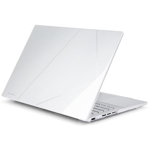 Batianda Crystal Clear Case for ASUS ZenBook 14 OLED 2024 2025 | Fits Model UX3405M / UX3405C / UM3406, Transparent Hard Shell Laptop Cover, Ultra Thin Anti-Scratch Protective Skin - color: Crystal Clear