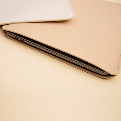 Laptop Sleeve 14 Inch Compatible with New 14 inch MacBook Pro A2992/2918 M3 A2442, A2779, Surface Laptop 13.5 Color Beige - color: Beige, size: 14 Inch