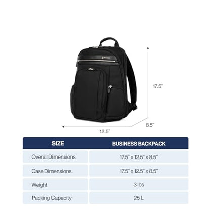 Travelpro Platinum Elite Laptop Travel Backpack, Business, Water Resistant, Men and Women - color: True Navy Blue, size: 16 inches