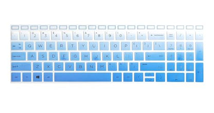 Keyboard Skin Cover Compatible for 2024 2023 2022 HP 15.6" Laptop 15t 15z 15-fc 15-fd Series 15z-fc000 15t-fd000, HP Pavilion 15 15-eg/eh/er 15t-eg200/eg300 15z-eh300 Series 15-fc0093dx (Ombre Blue) - color: Ombre Blue