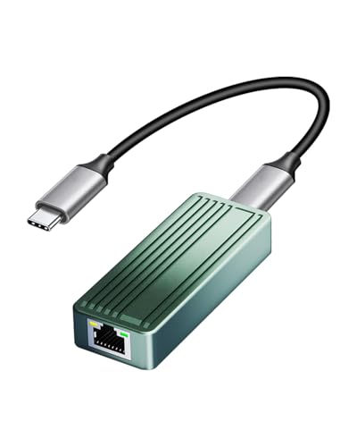USB C to Ethernet Adapter, USB 3.2 Type-C to RJ45 10Gigabit Ethernet LAN Network Adapter, 10Gbps Wired Network Converter Compatible with MacBook, iPad, Laptop, PS4, PS5 - color: USB3.2Type-C to RJ45 10G
