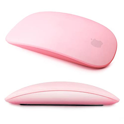 Magic Mouse Silicone Case Cover for Apple Magic Mouse 1 & 2, Red | Soft ultra-thin silicone skin, dust-resistant, shock-absorbing, anti-scratch, easy to install - color: 2-red