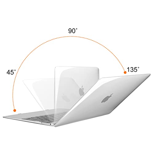 MOSISO Compatible with MacBook 12 inch Case A1534,2017-2015, Crystal Clear | Protective Scratch-Resistant Plastic Hard Shell Case & Keyboard Cover Skin - color: Crystal Clear