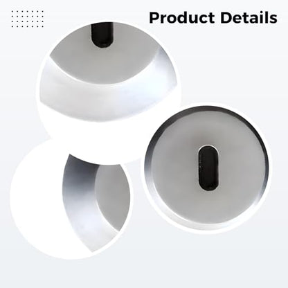 5 Pcs Laptop Lock, Silver Zinc Alloy Anti-Theft Clasp, Adhesive Security Anchor Plate for Tablets and Notebooks, Easy Install, 1.3 in / 3.4 cm