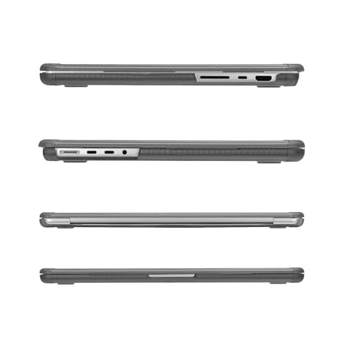 MOSISO Compatible with MacBook Pro 14 inch Case M5 M4 M3 M2 M1 2026-2021 | 3 in 1 Kit Anti-Crack Hard Shell with TPU Bumper, A3427 A3426 A3434 A3112 A3185 A3401 A2918 A2992 A2779 A2442, Gray - color: Gray