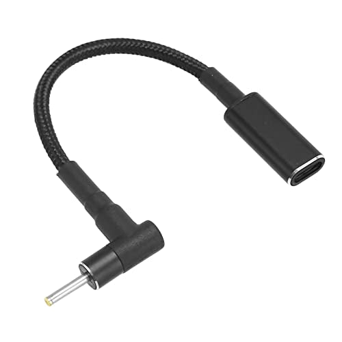 ASHATA Type C Female Input to DC Power PD Charge Cable, USB C Female to 2.5x0.7mm DC Male Power PD Cable 100W PD Fast Charging Cable for Laptop Charging