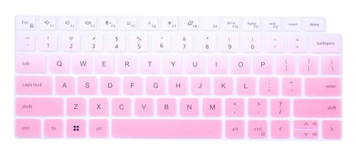 Keyboard Cover Skin Compatible for Dell Latitude 5440 5430 5431 5420 14", Dell Latitude 14" 7440 7430 7420 7410, Dell Latitude 14" 9000 9420 9430, Dell Latitude 9520 9510 7520 15.6" (Gradient Pink) - color: Gradient Pink