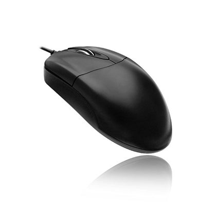 Adesso 3-Button Desktop Optical Scroll USB Mouse with 1000 DPI Resolution (HC-3003US), Black | 1000 DPI Resolution - style: USB