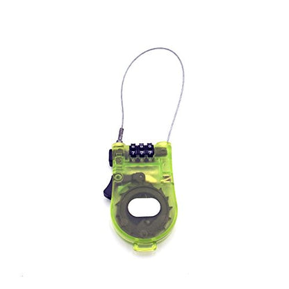 Crysto 3-Foot Retractable Cable Password Lock - color: Green