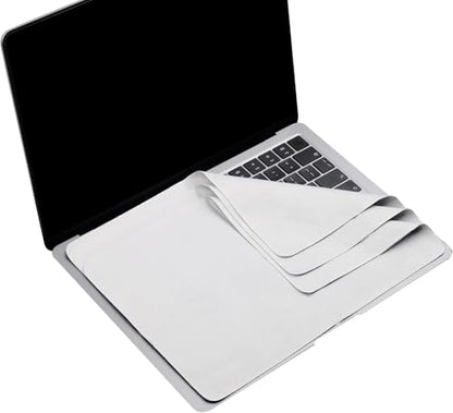 MUBUY-GOL 3 Pack Microfiber Liner Cleaning Cloth 13" with Screen Keyboard Imprint Protection, Laptop Keyboard Protector Compatible with MacBook Neo13/Pro13 /Air 13" and MacBook Pro 14“ - color: Grey（3 Pack）, size: 11.4" x 7.7"