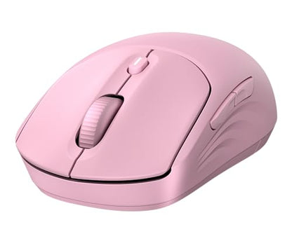 HP 400 Quiet Wireless Mouse, Dual Bluetooth & 2.4GHz, Soft Silicone, Quiet Clicks, Microsoft Wheel, 24-Month Battery, 6000 DPI, Ambidextrous, Eco-Friendly Design, Multi-OS, Pink - color: Pink