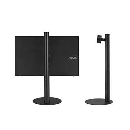 ASUS ZenScreen 16” (15.6 inch viewable) 1080P USB-C Portable Monitor (MB16AHV) & ZenScreen Stand MTS02D - Ergonomic Stand for Portable Monitors, Tilt, Pivot, Height adjustments, 1/4”