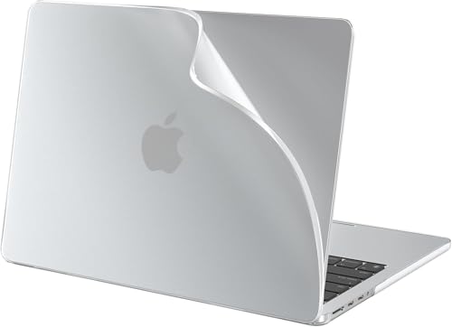 BlueSwan Flexible Case for MacBook Pro 14 inch, M5-M1 Pro/Max 2026-2021 | Anti-Scratch Protective Laptop Cover with Grippy Matte Texture, Seamless Fit and Lightweiht, Frosted White - color: Frosted White, size: Pro 14-inch (2026-2021)