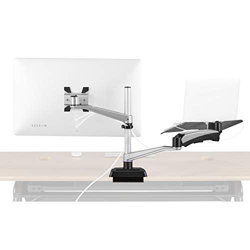 Vari Monitor Arm & Laptop Stand – Silver - style: Monitor Arm & Laptop Stand