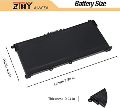 HW03XL L97300-005 Battery Replacement for HP Pavilion 15-EG000 15-EH000 | 17-CN000 17-CP000 17z-cp100 17t-cn200 17z-cp100 17z-cp200 15z-eh100 15z-eh200 15t-eg100 15t-eg200 15-eg0xxx eg0073cl eg0070wm - size: 9.45*6.3*0.28 inch HW03XL