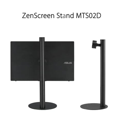 ASUS ZenScreen Stand MTS02D - Ergonomic Stand for Portable Monitors, Tilt, Pivot, Height adjustments, 1/4” Tripod Socket Compatible, Work from Home Setup, Home Office