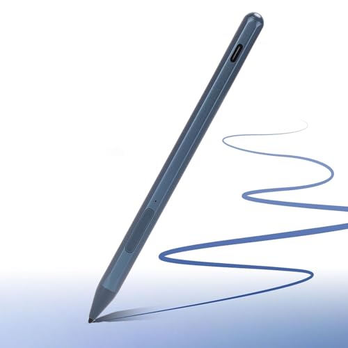 Active Pen, Stylus Pen for Touchscreen Laptop with 4096 Pressure Levels, Rechargeable Digital for Drawing and Writing with Palm Rejection (Blue) - color: Blue