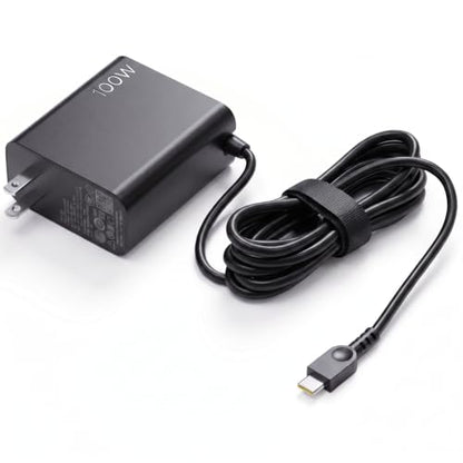 100W 65W GaN USB-C Laptop Charger Compatible with Lenovo Laptops | Compatible with Lenovo Thinkpad P16s G4/P14s G6/T16 G4/Neo 14, ThinkBook Plus G3/13x G3, Yoga Pro 7/Slim 7 Pro 14IAP7