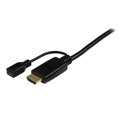 StarTech 3ft Active HDMI to VGA Cable, 1920 x 1200, 1080p, M/M (HD2VGAMM3) | Active HDMI to VGA monitor, Display or projector cable, 1m, Adapter and cable in one, Male to male - size: HDMI to VGA Cable - 3ft / 1m