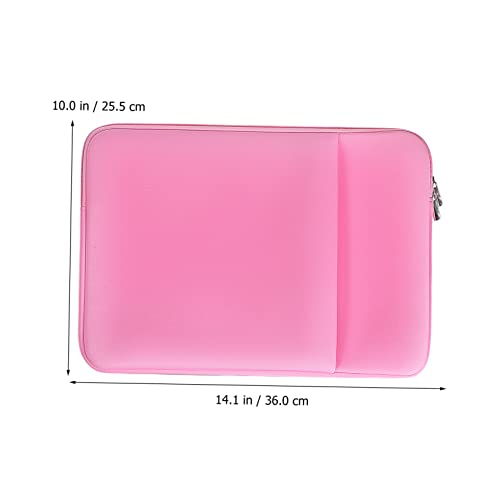 TEHAUX Laptop Case Shockproof Sleeve with Storage Pocket Lightweight Carrying Cover for Women for Work and Travel Stylish Design