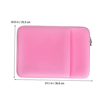 TEHAUX Laptop Case Shockproof Sleeve with Storage Pocket Lightweight Carrying Cover for Women for Work and Travel Stylish Design