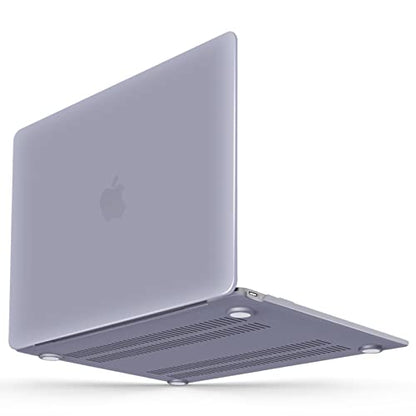 IBENZER Compatible with MacBook 12 Inch Case, Hard Shell Case Cover for Mac 12’’ with Retina Display Model A1534 2020 2019 2018 2017 2016 2015, Lavender Grey, MM12LVGY - color: Lavender Gray