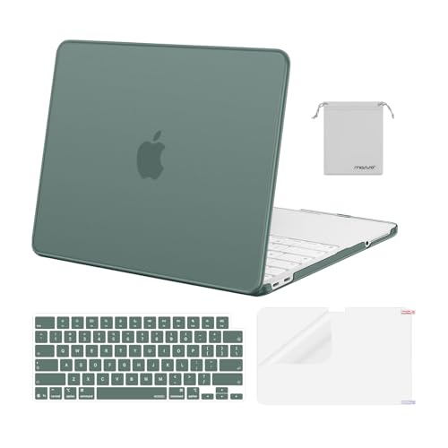 MOSISO Compatible with MacBook Neo Case 13 inch 2026 A3404 A18 Pro Chip | 4 in 1 Kit Precision Fit Crack & Scratch Resistant Protective Hard Shell Case Cover, Emerald Green - color: Emerald Green
