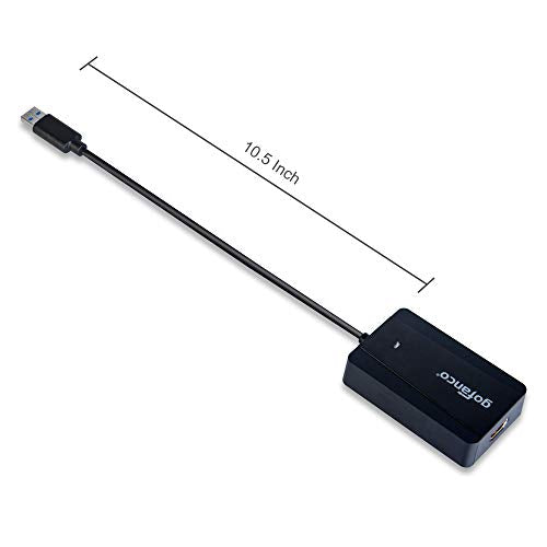 gofanco USB 3.0 to HDMI Video Adapter for Multiple Monitors (USB3HDMI) | Up to 2560x1440 for Windows and macOS, Includes HDMI-to-DVI Adapter, USB 3.0 Video Adapter - style: USB 3.0 to HDMI / DVI