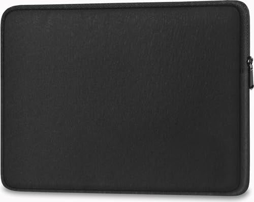 Laptop Sleeve 15.6 Inch, Shockproof Protective Traveling Computer Case, Water Resistant Portable Laptop Carrying Bag Compatible for Lenovo, HP, Dell, Asus,MacBook, Notebook, Black