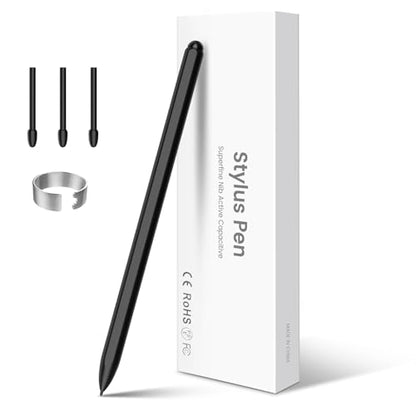 Magnetic EMR Stylus Pen for Remarkable 2 with Eraser | 4096 pressure levels, tilt sensor & palm rejection, compatible with Samsung/Kindle Scribe, 3 extra tips