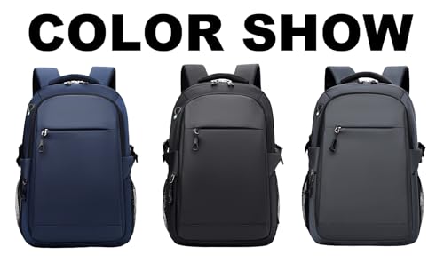 JiaYou Laptop Backpack for Men and Women 14 Inch Water Resistant Business Travel Daypack with USB Charging Port(Black,14 Liters) - color: Black