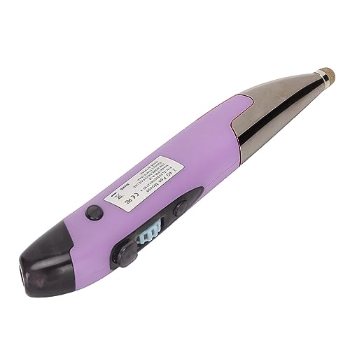 Yinhing Pen Rechargeable Portable Optical Mode for PC Laptop Luminous Silent Handheld Small Design (Purple) - color: Purple