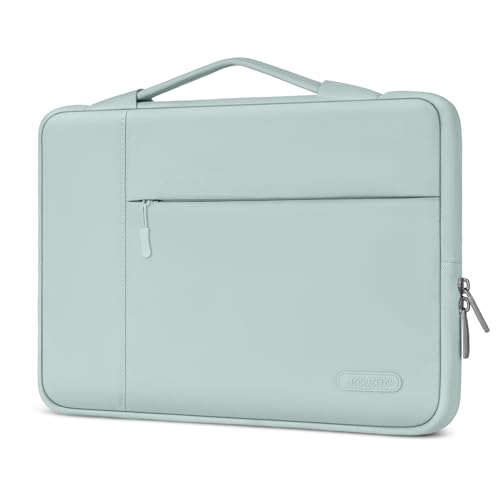 MOSISO Laptop Case 13.3 inch, 13-13.3 inch Laptop Sleeve with Handle Compatible with MacBook Air/Pro 13/Pro 14 M5 M4 M3 M2 M1,HP Dell ASUS Lenovo, Polyester Multifunctional Computer Bag, Mint Green - color: Mint Green, size: 13.3 inch
