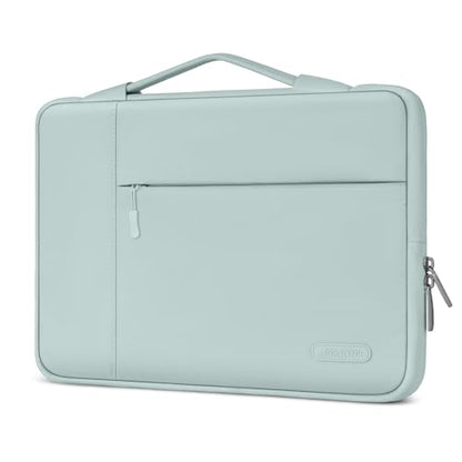 MOSISO Laptop Case 13.3 inch, 13-13.3 inch Laptop Sleeve with Handle Compatible with MacBook Air/Pro 13/Pro 14 M5 M4 M3 M2 M1,HP Dell ASUS Lenovo, Polyester Multifunctional Computer Bag, Mint Green - color: Mint Green, size: 13.3 inch
