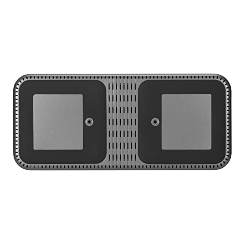 Targus USB C Hybrid/Universal Quad 4K Docking Station, Single 8K or Quad 4K UHD Display, 2 DisplayPort or 2 HDMI Ports, 100W Power Delivery (DOCK710USZ) Silver
